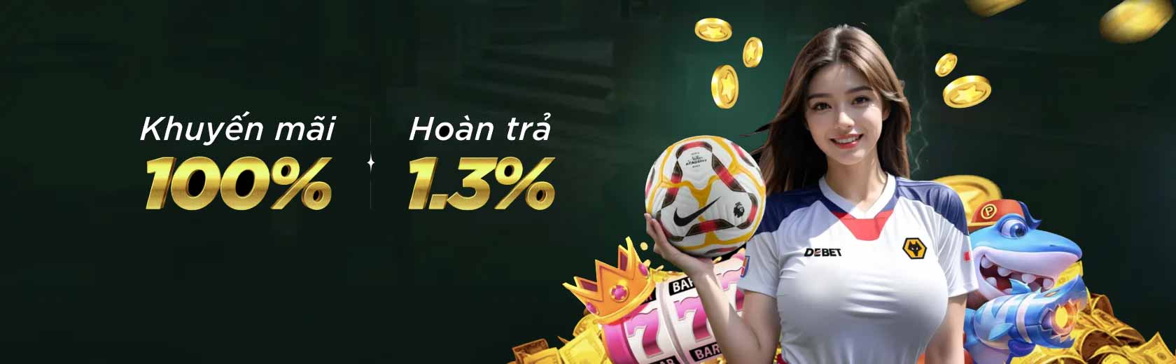 LuLu88 khuyến mãi 100%, hoàn trả 1.3% mỗi ngày