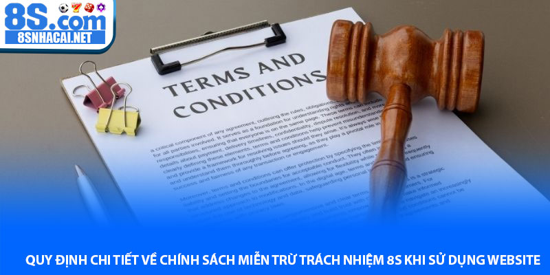 Quy định chi tiết về chính sách miễn trừ trách nhiệm 8S khi sử dụng website